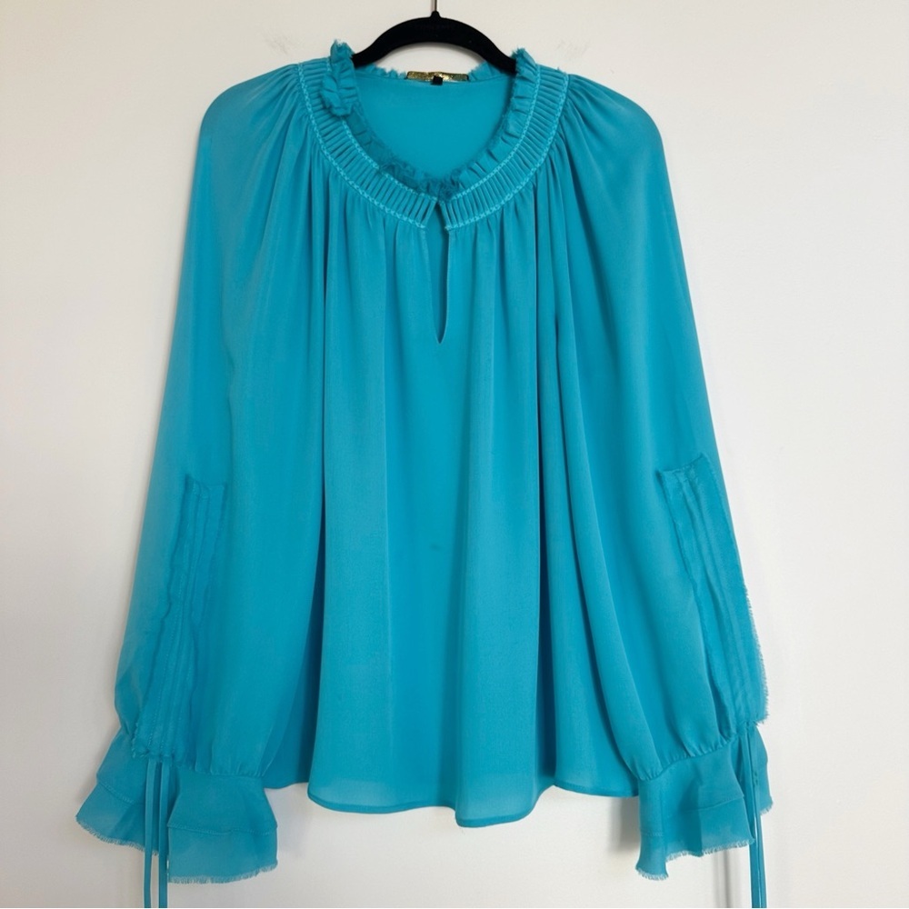 KOBI HALPERIN Silk Blouse Size Medium